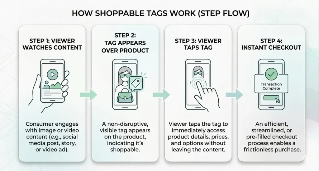 how shoppable tags work